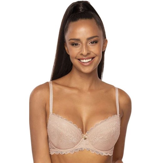 Biustonosz push-up beżowy Estelle M-0198/11/1, Kolor beżowy, Rozmiar 80E, Mat ze sklepu Primodo w kategorii Biustonosze - zdjęcie 184080643