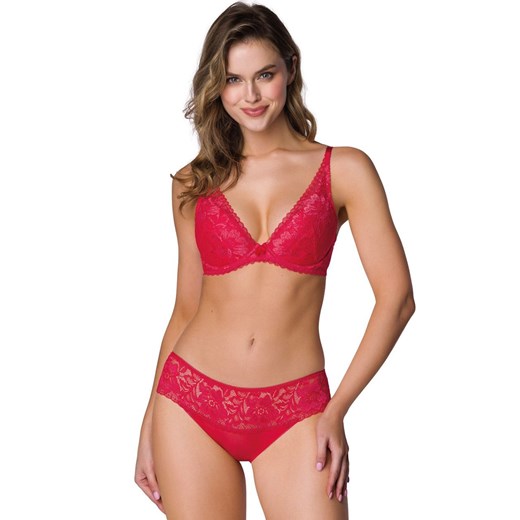 Biustonosz push-up czerwony Hannah M-0115/11/1, Kolor czerwony, Rozmiar 85B, Mat ze sklepu Primodo w kategorii Biustonosze - zdjęcie 184080712