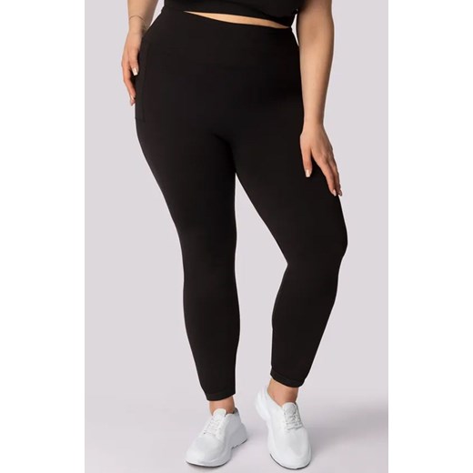 Mona legginsy damskie czarne Base Plus Size, Kolor czarny, Rozmiar 2XL, Mona ze sklepu Primodo w kategorii Spodnie damskie - zdjęcie 184085003