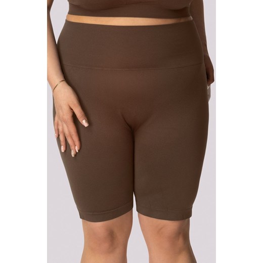 Mona kolarki damskie w kolorze caffe Base Plus Size, Kolor caffe, Rozmiar 2XL, Mona ze sklepu Primodo w kategorii Szorty - zdjęcie 184085130