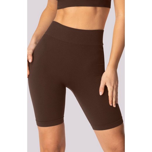 Mona kolarki damskie w kolorze caffe Ribbed, Kolor caffe, Rozmiar M/L, Mona ze sklepu Primodo w kategorii Szorty - zdjęcie 184085144