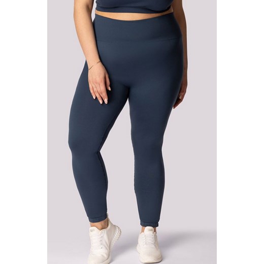 Mona legginsy damskie granatowe Base Plus Size, Kolor granatowy, Rozmiar 2XL, Mona ze sklepu Primodo w kategorii Spodnie damskie - zdjęcie 184085164