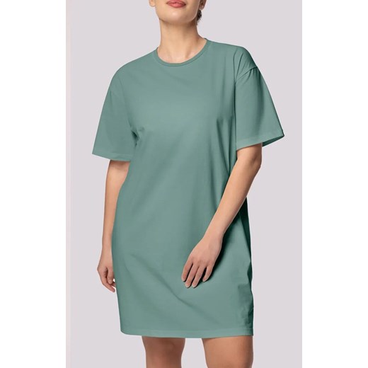Mona bawełniana koszula nocna damska oliwkowa Bliss Plus Size, Kolor oliwkowy, Rozmiar 2XL, Mona ze sklepu Primodo w kategorii Koszule nocne - zdjęcie 184085261