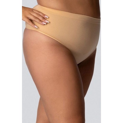 Stringi wyszczuplające ze średnim stanem jasnobeżowe Smoothwear, Kolor jasny beż (champagne pearl), Rozmiar 5/6, Mona Queen Size ze sklepu Primodo w kategorii Bielizna wyszczuplająca - zdjęcie 184085400