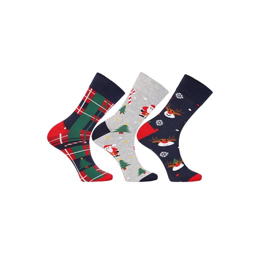 Moraj 3-pack świąteczne skarpetki męskie CMLS350-106, Kolor multicolour, Rozmiar 43-45, Moraj ze sklepu Primodo w kategorii Skarpetki damskie - zdjęcie 184085603