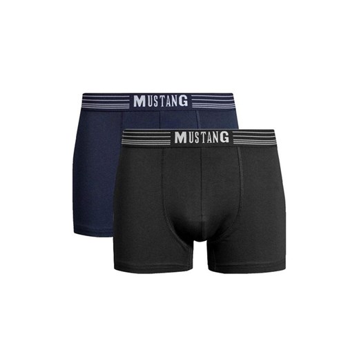 2-pack bokserki męskie granatowo-czarne 4046-1051, Kolor granatowo-czarny, Rozmiar M, Mustang ze sklepu Primodo w kategorii Majtki męskie - zdjęcie 184085672