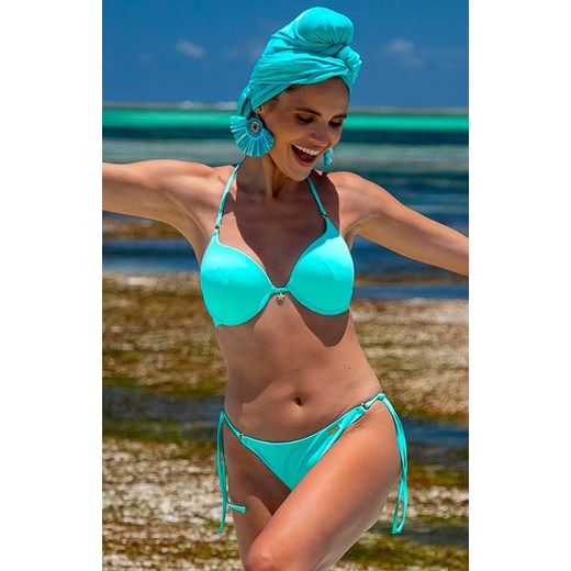 Turkusowy dwuczęściowy kostium kąpielowy bikini 161/02, Kolor turkusowy, Rozmiar S, Primo ze sklepu Primodo w kategorii Stroje kąpielowe - zdjęcie 184087794