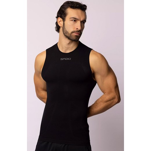 Termoaktywny podkoszulek męski czarny Air, Kolor czarny, Rozmiar S/M, Spaio ze sklepu Primodo w kategorii T-shirty męskie - zdjęcie 184090790