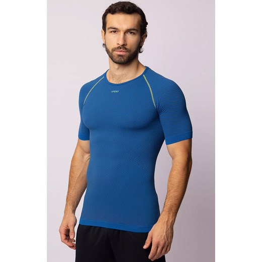 Termoaktywna koszulka męska niebiesko-szara Breath, Kolor niebiesko-szary, Rozmiar XL, Spaio ze sklepu Primodo w kategorii T-shirty męskie - zdjęcie 184090811