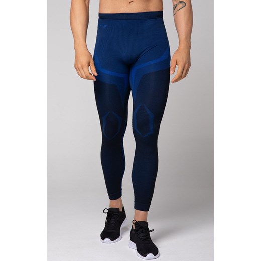 Termoaktywne legginsy męskie czarno-niebieskie Confidence, Kolor czarno-niebieski, Rozmiar L, Spaio ze sklepu Primodo w kategorii Spodnie męskie - zdjęcie 184090852