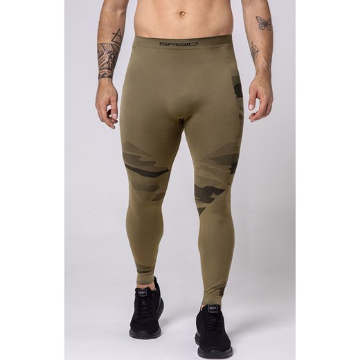 SPAIO TACTICAL legginsy męskie, Kolor zielony, Rozmiar L, Spaio ze sklepu Primodo w kategorii Spodnie męskie - zdjęcie 184090952