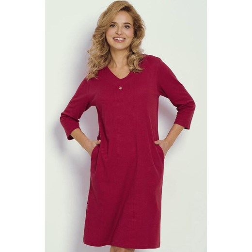 Damska koszula nocna Berry 3356, Kolor bordowy, Rozmiar S, Taro ze sklepu Primodo w kategorii Koszule nocne - zdjęcie 184092440