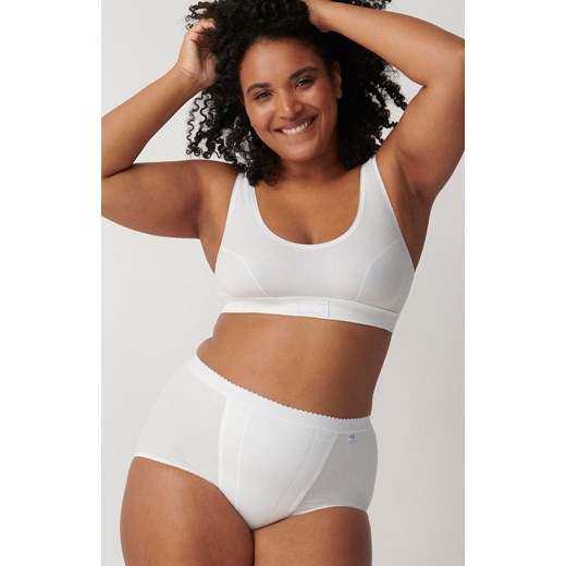 Sloggi Control Maxi wysokie białe figi damskie plus size 10005203, Kolor biały, Rozmiar 38, Sloggi ze sklepu Primodo w kategorii Majtki damskie - zdjęcie 184093342