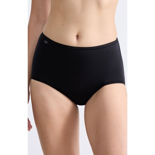 Sloggi 24/7 Cotton Midi czarne figi wysokie 10167187, Kolor czarny, Rozmiar 50, Sloggi ze sklepu Primodo w kategorii Majtki damskie - zdjęcie 184093480