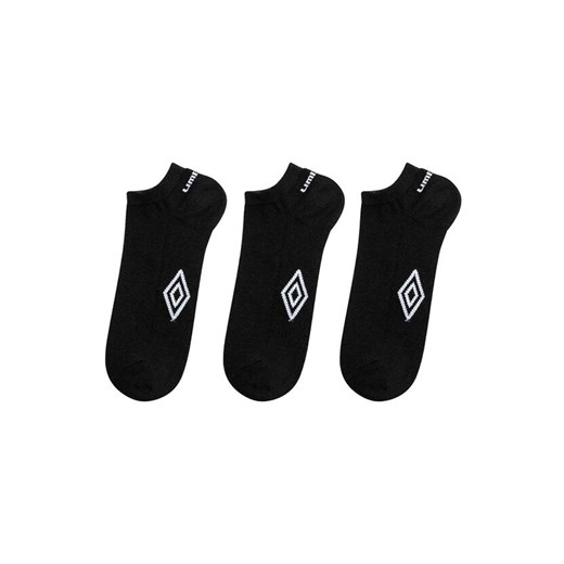 Umbro 3-pack bawełniane czarne skarpety stopki, Kolor czarny, Rozmiar 39-42, Umbro ze sklepu Primodo w kategorii Skarpetki damskie - zdjęcie 184094991