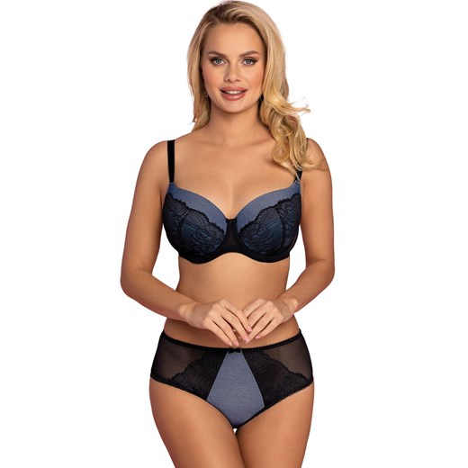 Biustonosz typu full cup VB-438, Kolor czarny-jeans, Rozmiar 70D, Vena ze sklepu Primodo w kategorii Biustonosze - zdjęcie 184095352