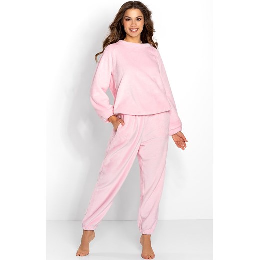 Ciepły różowy dres piżama Kimberly, Kolor różowy, Rozmiar 2XL, Momenti per me ze sklepu Primodo w kategorii Piżamy damskie - zdjęcie 184095802
