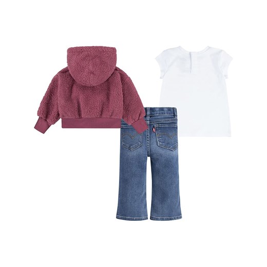 Levi&apos;s Kids 3-częściowy zestaw w kolorze biało-fioletowo-niebieskim 86 promocyjna cena Limango Polska
