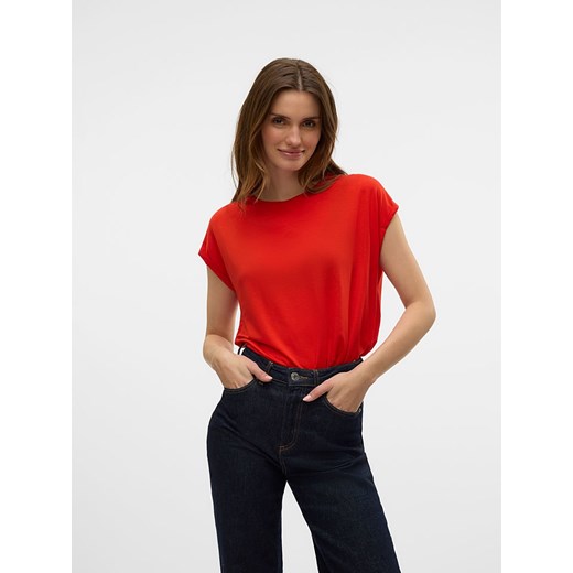 Vero Moda Koszulka w kolorze czerwonym ze sklepu Limango Polska w kategorii Bluzki damskie - zdjęcie 184097010