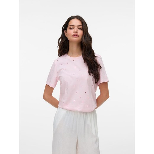 Vero Moda Koszulka w kolorze jasnoróżowym ze sklepu Limango Polska w kategorii Bluzki damskie - zdjęcie 184097042