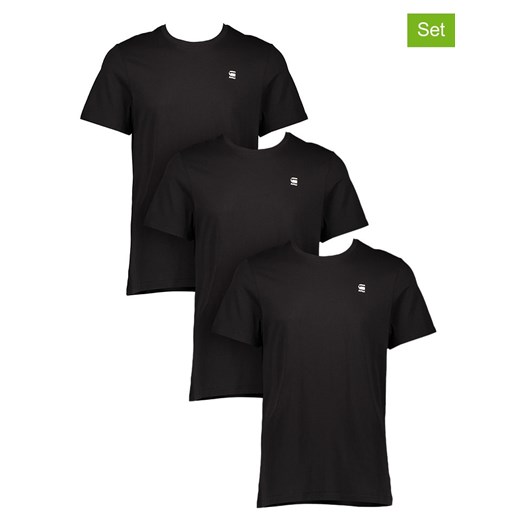 G-Star Koszulki (3 szt.) w kolorze czarnym ze sklepu Limango Polska w kategorii T-shirty męskie - zdjęcie 184097182