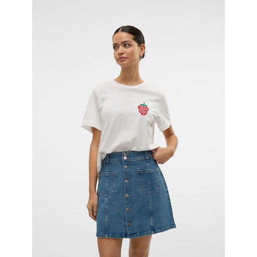 Vero Moda Koszulka &quot;Berta&quot; w kolorze białym ze sklepu Limango Polska w kategorii Bluzki damskie - zdjęcie 184097214