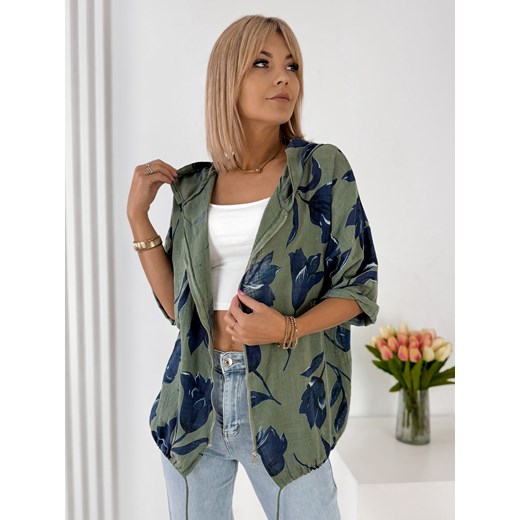 bluza modaria khaki one size ze sklepu UBRA w kategorii Bluzy damskie - zdjęcie 184097251