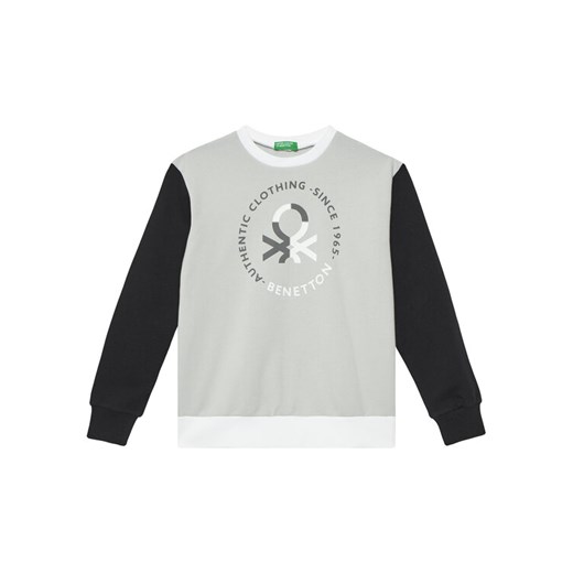 United Colors Of Benetton Bluza 3J68C10N2 Szary Regular Fit ze sklepu MODIVO w kategorii Bluzy chłopięce - zdjęcie 184098161