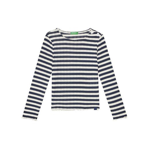 United Colors Of Benetton Bluzka 33LQC10OM Granatowy Regular Fit ze sklepu MODIVO w kategorii Bluzki dziewczęce - zdjęcie 184098162