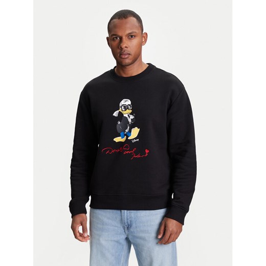 KARL LAGERFELD Bluza 705098 553930 Czarny Regular Fit ze sklepu MODIVO w kategorii Bluzy męskie - zdjęcie 184098171