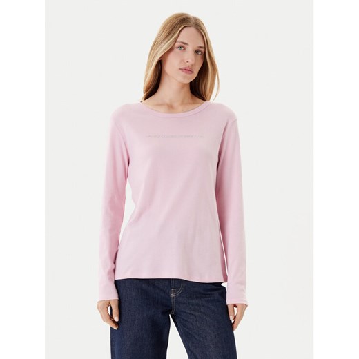 United Colors Of Benetton Bluzka 3GA2E16G0 Różowy Regular Fit ze sklepu MODIVO w kategorii Bluzki damskie - zdjęcie 184098262