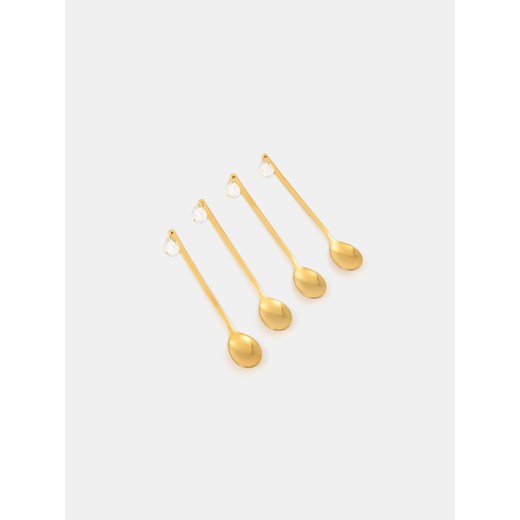 Sinsay - Łyżeczki 4 pack - złoty Sinsay One Size Sinsay