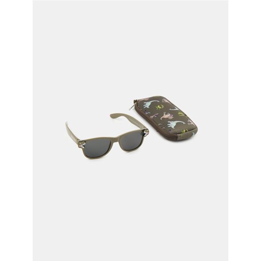Sinsay - Okulary przeciwsłoneczne z etui Jurassic Park - zielony ze sklepu Sinsay w kategorii Dom - zdjęcie 184100514