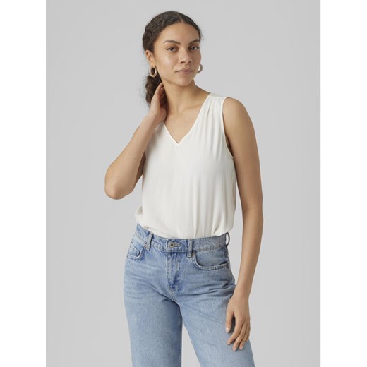 Vero Moda Bluzka Brit 10286648 Biały Loose Fit ze sklepu MODIVO w kategorii Bluzki damskie - zdjęcie 184100742