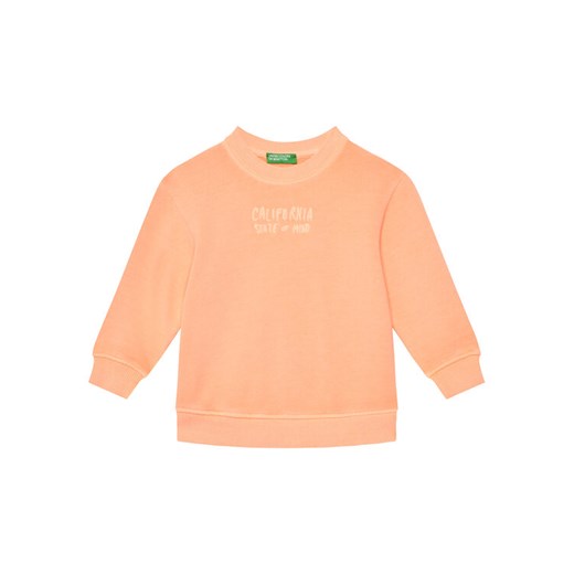 United Colors Of Benetton Bluza 3WITG10J4 Pomarańczowy Relaxed Fit ze sklepu MODIVO w kategorii Bluzy dziewczęce - zdjęcie 184100744