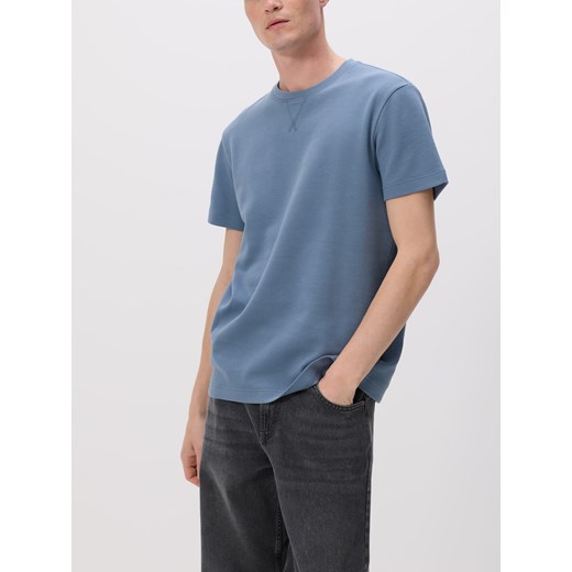 Reserved - Strukturalny t-shirt comfort fit - jasnoniebieski ze sklepu Reserved w kategorii T-shirty męskie - zdjęcie 184100922