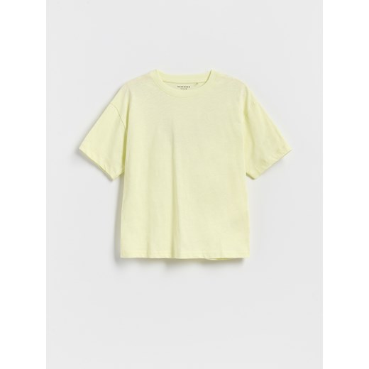 Reserved - Bawełniany t-shirt oversize - zielony ze sklepu Reserved w kategorii T-shirty chłopięce - zdjęcie 184100981