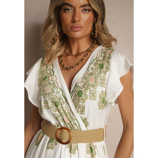 Sukienka Renee maxi w stylu boho z krótkim rękawem z wiskozy 