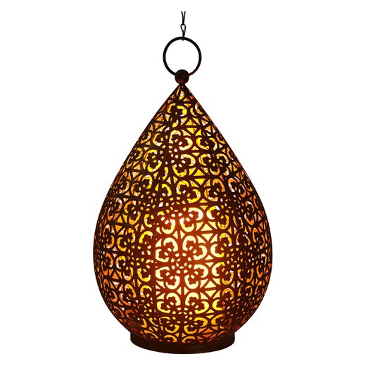 näve Lampa dekoracyjna LED w kolorze brązowym - wys. 30 x Ø 19 cm ze sklepu Limango Polska w kategorii Oświetlenie - zdjęcie 184101780