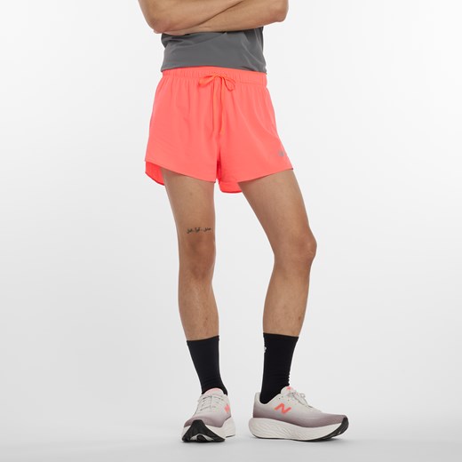 Spodenki męskie New Balance MS51283URR – pomarańczowe ze sklepu New Balance Poland w kategorii Spodenki męskie - zdjęcie 184102482