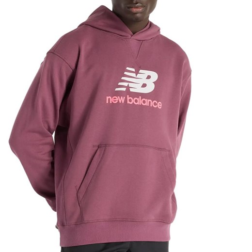 Bluza męska New Balance MT51512FDP - różowa ze sklepu streetstyle24.pl w kategorii Bluzy męskie - zdjęcie 184102701