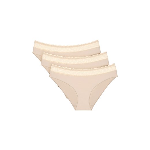 Triumph 3-pack figi damskie Feel of Modal Tai 10214907-6720, Kolor jasnobeżowy, Rozmiar XS, Triumph ze sklepu Intymna w kategorii Majtki damskie - zdjęcie 184102773