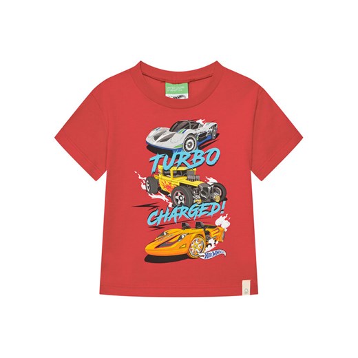 United Colors Of Benetton T-Shirt 3I1XG10I3 Czerwony Regular Fit ze sklepu MODIVO w kategorii T-shirty chłopięce - zdjęcie 184103320