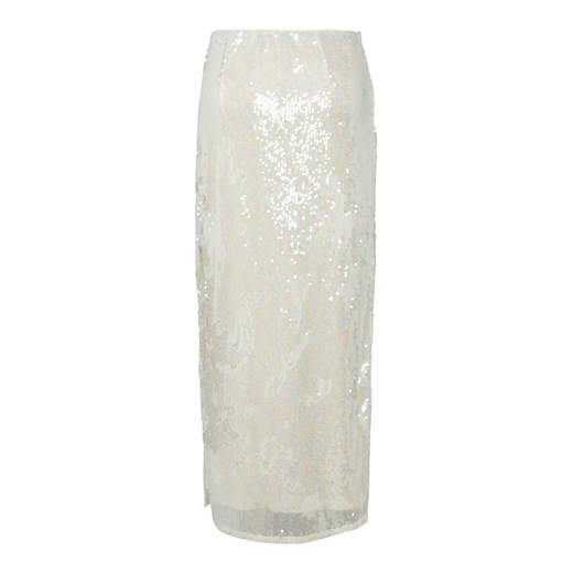 YAS Spódnica maxi Sequina 26037771 Écru Regular Fit ze sklepu MODIVO w kategorii Spódnice - zdjęcie 184103332