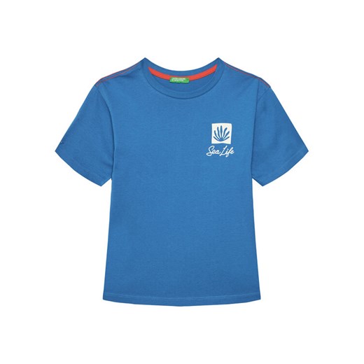 United Colors Of Benetton T-Shirt 3I1XC10P4 Niebieski Oversize ze sklepu MODIVO w kategorii T-shirty chłopięce - zdjęcie 184103343