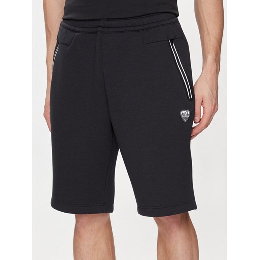 EA7 Emporio Armani Szorty sportowe 8NPS08 PJ4EZ 1578 Granatowy Regular Fit ze sklepu MODIVO w kategorii Spodenki męskie - zdjęcie 184103490