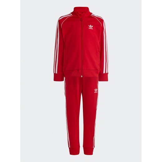 adidas Dres Adicolor SST Tracksuit IC9178 Czerwony Regular Fit ze sklepu MODIVO w kategorii Dresy chłopięce - zdjęcie 184103521