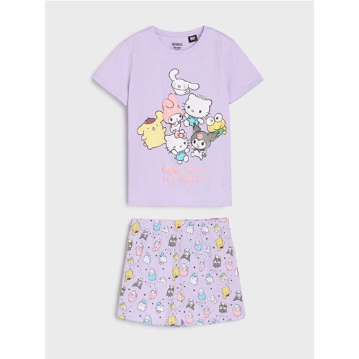 Sinsay - Piżama dwuczęściowa Hello Kitty - fioletowy ze sklepu Sinsay w kategorii Piżamy dziecięce - zdjęcie 184105270