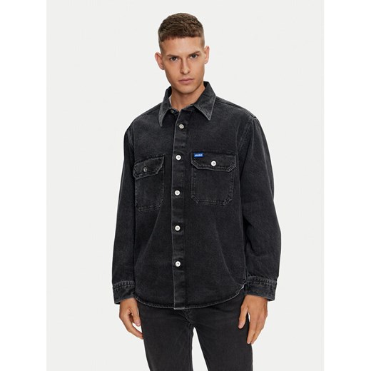 Hugo Koszula jeansowa Ebolt 50513847 Szary Oversize ze sklepu MODIVO w kategorii Koszule męskie - zdjęcie 184105520