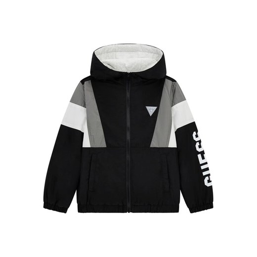 Guess Kurtka przejściowa L5YL02 WF090 Czarny Regular Fit ze sklepu MODIVO w kategorii Kurtki chłopięce - zdjęcie 184105571